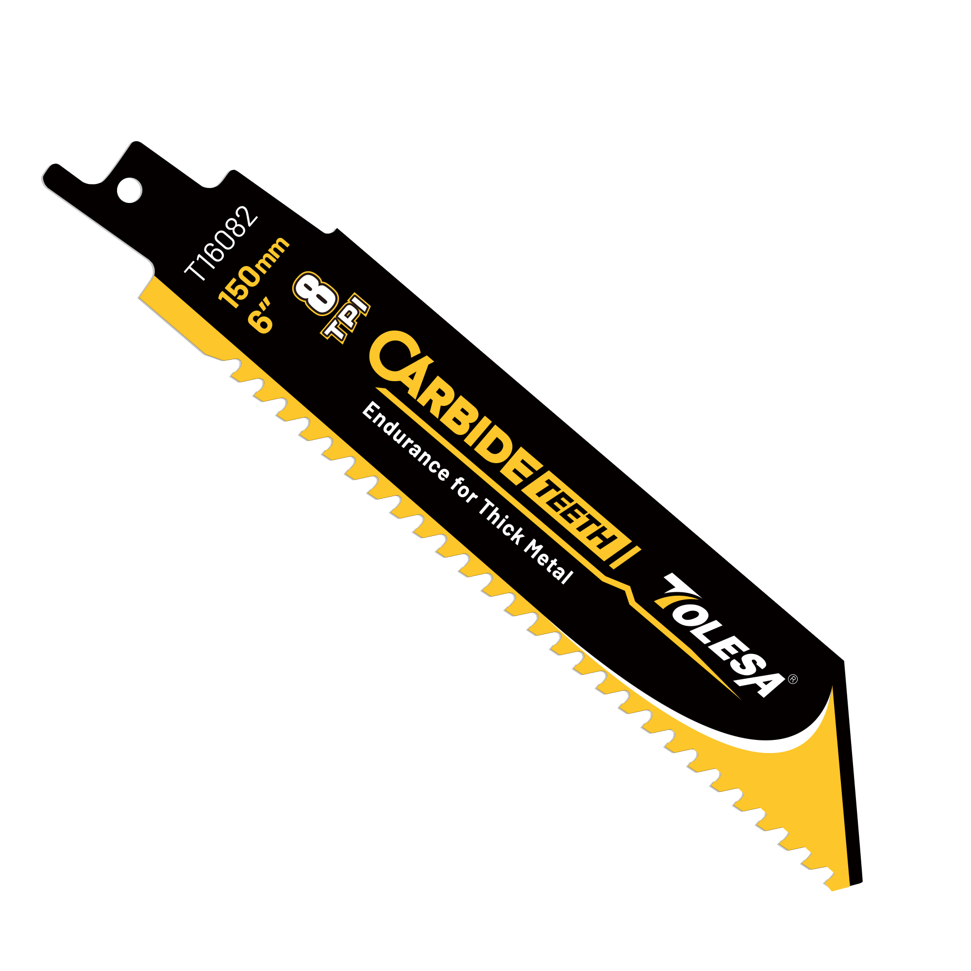 Heavy Equipment Blade - TOLESA 1PC 重金属切断用レシプロソーブレード 超硬レシプロソーブレード 厚い金属用 6インチ
