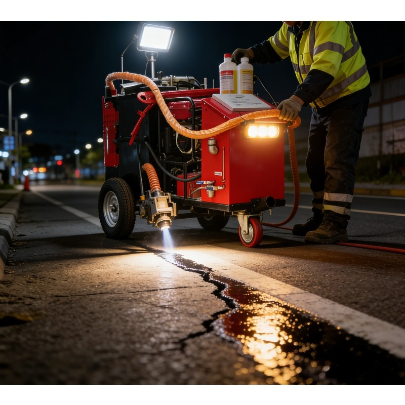 Road Crack Sealing Machine - 高効率道路亀裂補修機、コンクリート接合部施工用に好評販売中