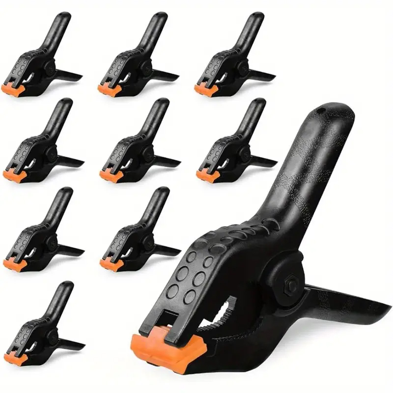 Heavy Equipment Video - 10 パック PVC スプリングクランプ 高耐久グリップクリップ 木工写真工芸品
