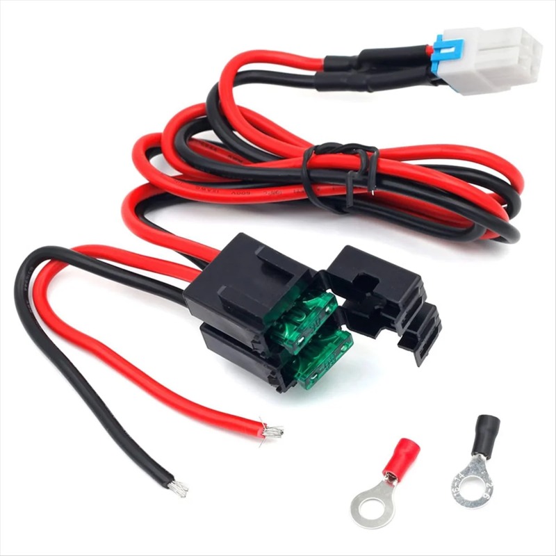 Heavy Equipment Parts Supply - 4ピン12AWG DC電源コード、ポータブル短波無線トランシーバー機器用の高耐久DC電源ケーブル