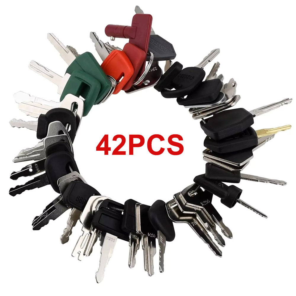 Heavy Equipment Keys Master Set - キャタピラー建設用イグニッションキー,42キー,重機,掘削機,jcb,yanmar,kobelco,volvo,bobcat,hitachi,komatsu