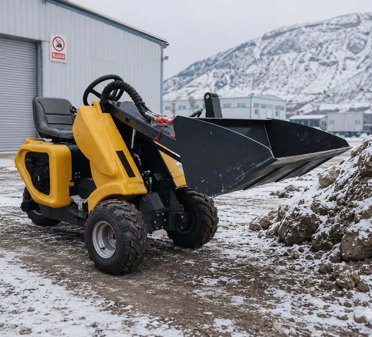 Heavy Equipment Jobs - CE認証取得済みコンパクト3輪ローダー、ユーロ5油圧スキッドステア機器（重作業用）