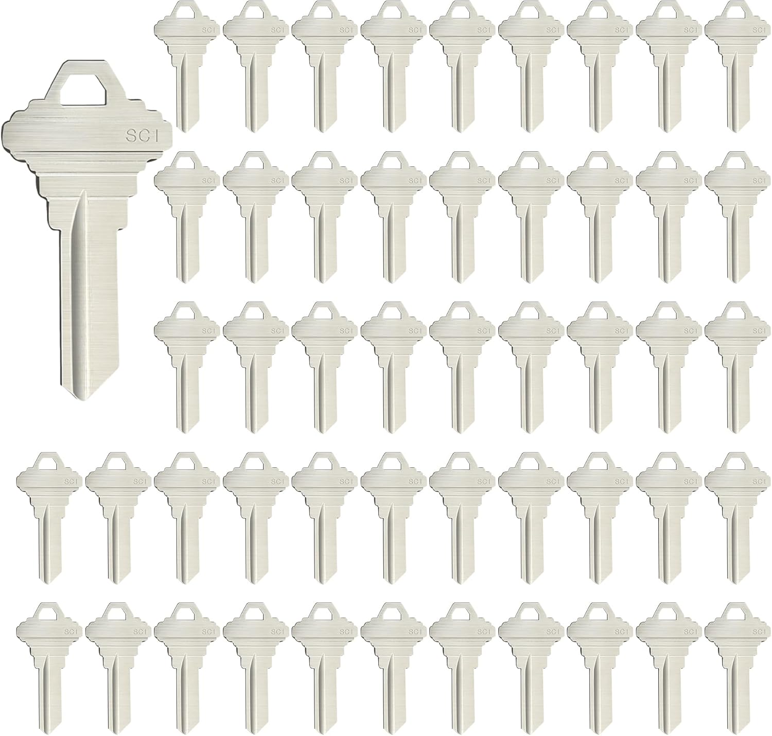 Heavy Equipment Keys Master Set - SC1ブランクキーブランク、住宅用ドアロック用標準合金カット可能スペアキー、バルクパック