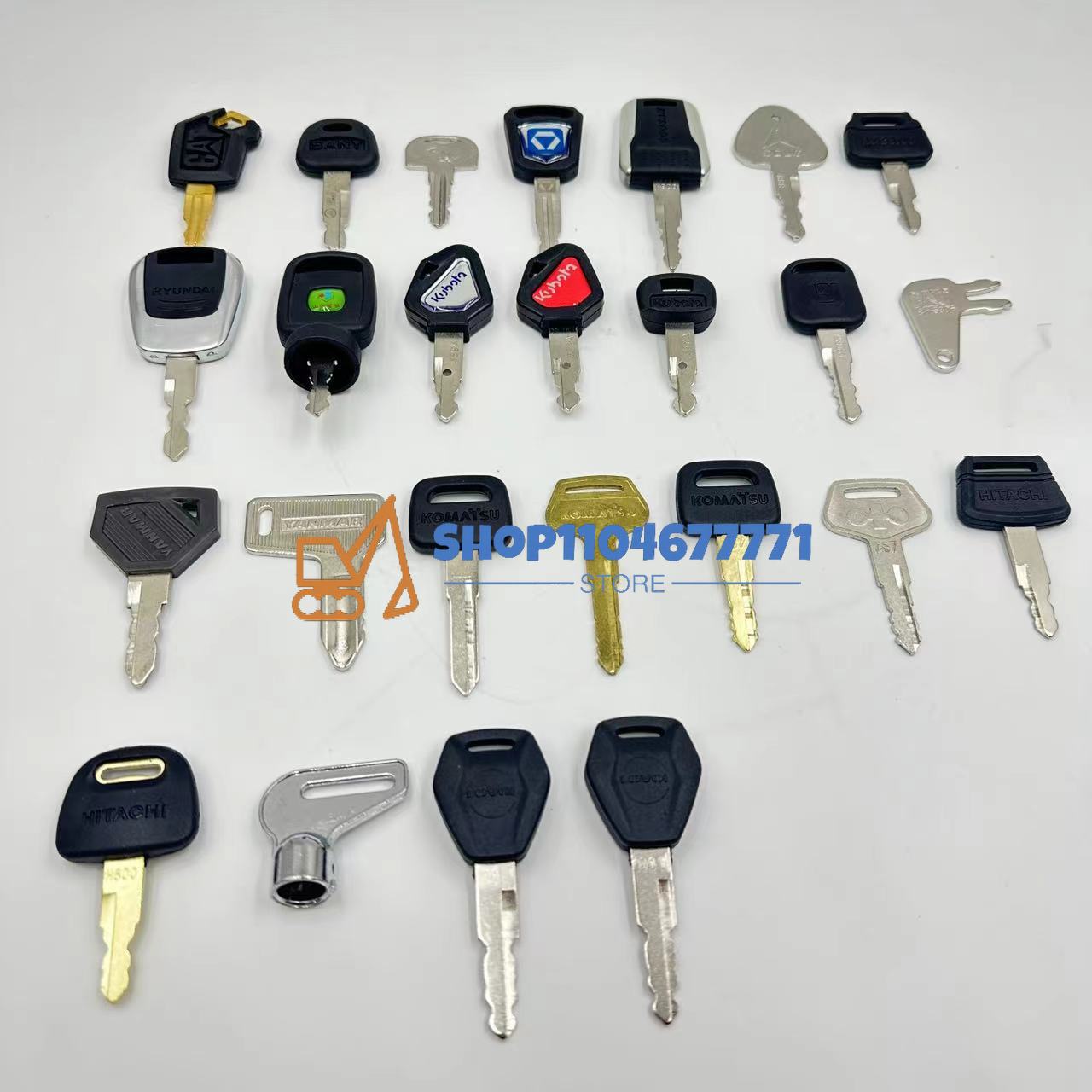 25個入り掘削機キー、Cat、Yanmar 52160キー、 - Heavy Equipment Keys Master Set のレビューと価格