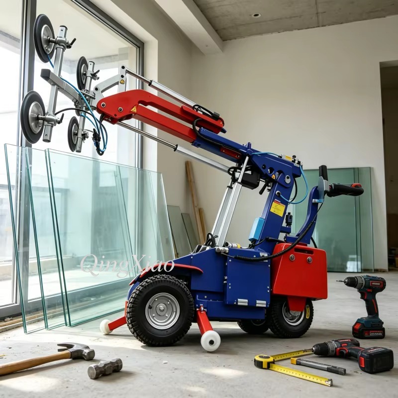 FOB工業用輸送機器信頼性の高いガラスリフターマシン6パッド - Heavy Equipment Transporter のレビューと価格
