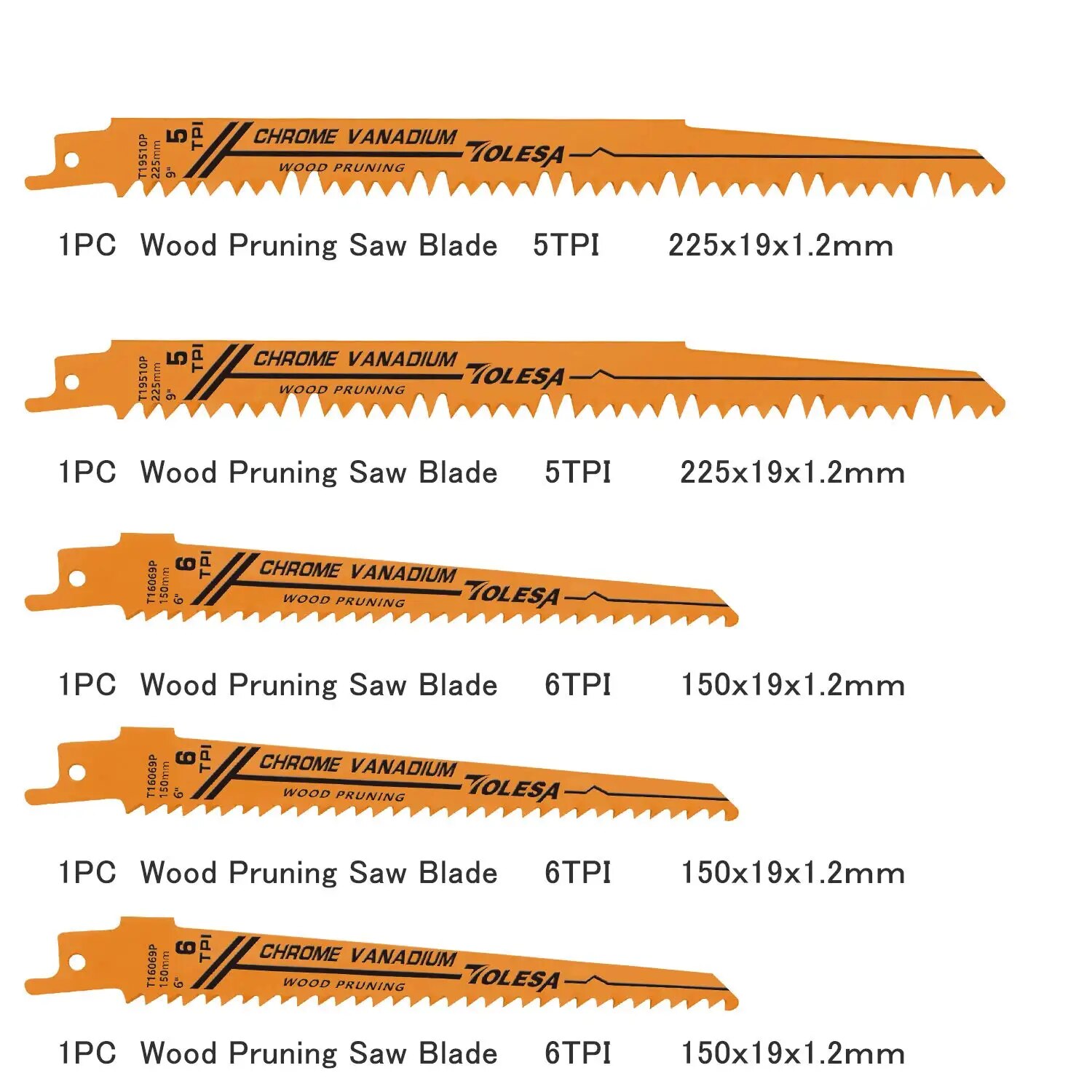 TOLESA 10 個往復バイメタル鋸刃木材剪定 PVC 切 - Heavy Equipment Blade のレビューと価格