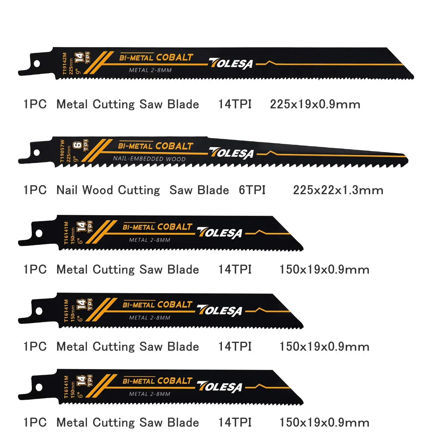 TOLESA 10 個往復バイメタル鋸刃木材剪定 PVC 切 - Heavy Equipment Blade のレビューと価格