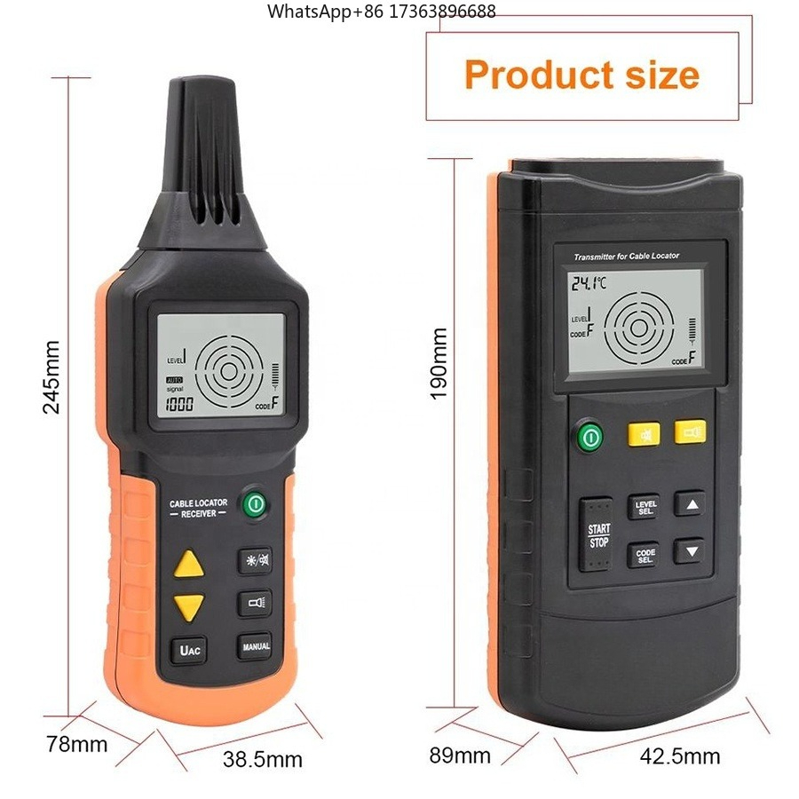 RuoShui 7501 ケーブルロケーター 12V-400 - Underground Cable Detector のレビューと価格