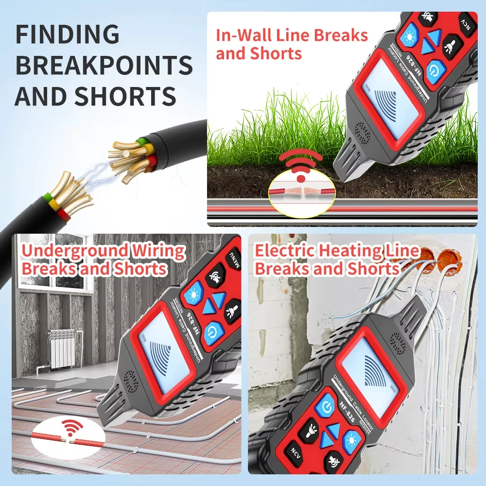 ノヤファ NF-826 ワイヤートラッカー ポータブル電話ケ - Underground Cable Detector のレビューと価格