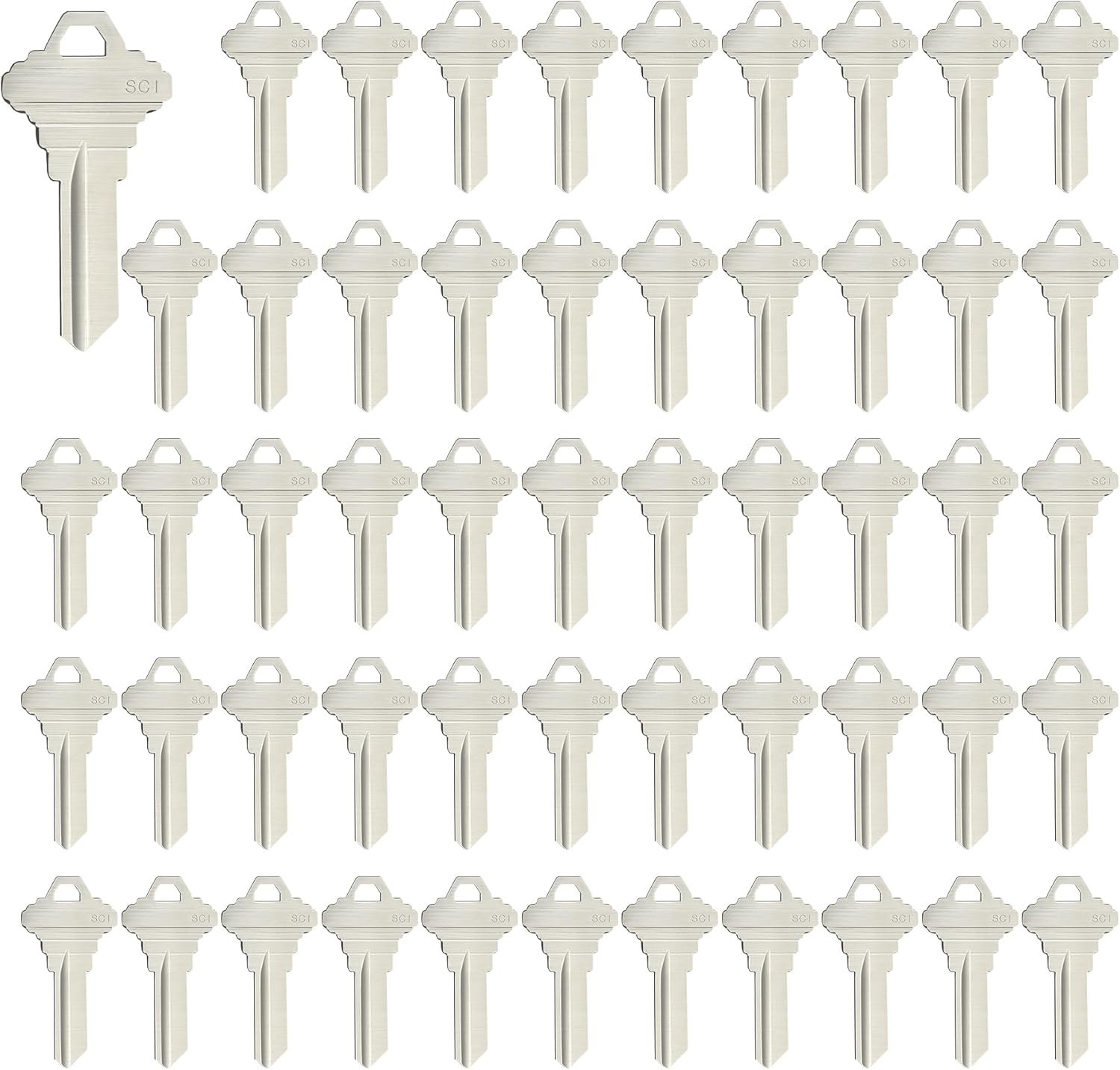 SC1ブランクキーブランク、住宅用ドアロック用標準合金カット - Heavy Equipment Keys Master Set のレビューと価格