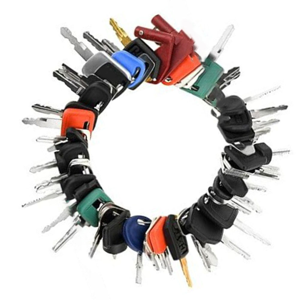 50個入り重機キーマスターセット、建設機械用イグニッションキ - Heavy Equipment Keys Master Set のレビューと価格